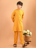 All Over Printed Mandarin Collar Straight Kurta Pajama Set