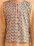 Ethnic Motif Printed Kurta Pajama Set with Nehru Jacket