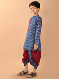Ethnic Motifs Printed Straight Dhoti Kurta Set