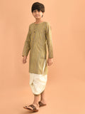 All Over Printed Straight Dhoti Kurta Set