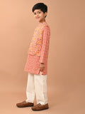 Ethnic Motif Printed Kurta Pajama Set with Nehru Jacket