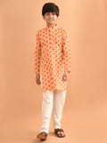 Ethnic Motif Printed Kurta Pajama Set