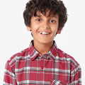 Boys Full Sleeves Checkered Shirt