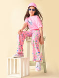 Sparrow Printed T-shirt with Ankle Cut Palazzo Set