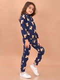 Lion Printed Full Sleeves Sweatshirt and Jogger Co-ord Set