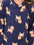 Lion Printed Full Sleeves Sweatshirt and Jogger Co-ord Set