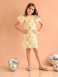 Sequin Embellished Knee Length Sheath Party Dress