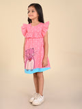 Cat & Mouse Printed Ruffle Fit Flare Dress