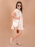 Lilpicks Fit & Flare Multi Colour Dress for Girls