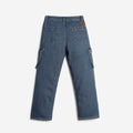 Girls Regular Fit Cargo Denim Jeans