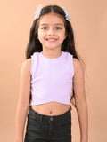Solid Sleeveless Slim Fit Crop Tank Top