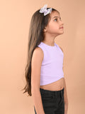 Solid Sleeveless Slim Fit Crop Tank Top