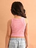 Solid Sleeveless Fitted Crop Tank Top