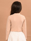 Girls Round Neck Fitted Top