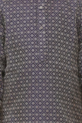 Lilpicks Blue Jacquard Kurta Pajama Set