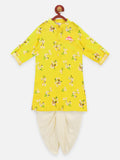 Lilpicks Yellow colour Dhoti kurta set