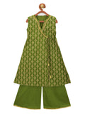 Lilpicks Angrakha Style sleeveless kurta with palazzo set
