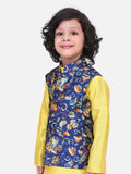 Leafy Digital Print Nehru Jacket