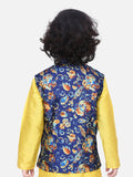 Leafy Digital Print Nehru Jacket