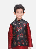Royal Motif Digital Print Nehru Jacket