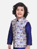 Quirky Digital Print Nehru Jacket