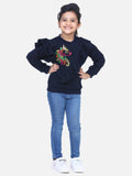 Navy French Terry Full Sleeve Unicorn SweatShirt