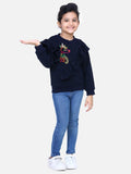 Navy French Terry Full Sleeve Unicorn SweatShirt