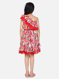lilpicks Digital Print red Dress