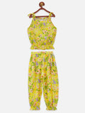 lilpicks Floral Yellow Comfy Clothing Set