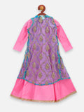 lilpicks Pink Blue Jacket Gown