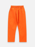 lilpicks Orange Cotton Kurta Pajama Set