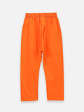 lilpicks Orange Cotton Kurta Pajama Set
