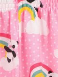 Lilpicks Pink Panda Print Nightsuit
