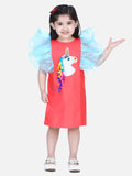 Lilpicks Unicorn Fringes Ruffles Dress