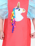 Lilpicks Unicorn Fringes Ruffles Dress
