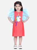 Lilpicks Unicorn Fringes Ruffles Dress