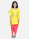 Lilpicks Mustard Kaftan dhoti Set