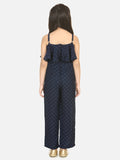 Lilpicks Blue Polka Cape Jumpsuit