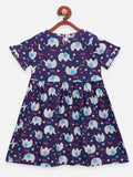 Lilpicks Cat and Elephant Print Pack of 2 Dress