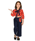 Polka Flounce Top with Pocket Pant Set