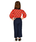 Polka Flounce Top with Pocket Pant Set