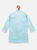 Sky Blue Plain Kurta Pyjama Set
