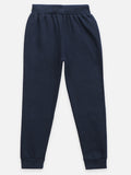 Blue Knee Printed Track Pant