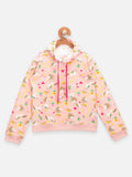Unicorn Print Baby Pink Hoodie