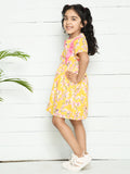 Lemon Yellow Ruffles Dress
