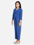 Blue Party Full Jumpsuit