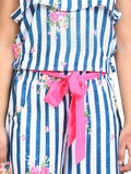 Blue Stripe Funky Clothing Set