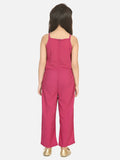Mauve Ring Design Full Jumpsuit