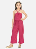 Mauve Ring Design Full Jumpsuit