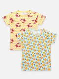 Creature Printed Summer Cool T-shirt Pack of 2